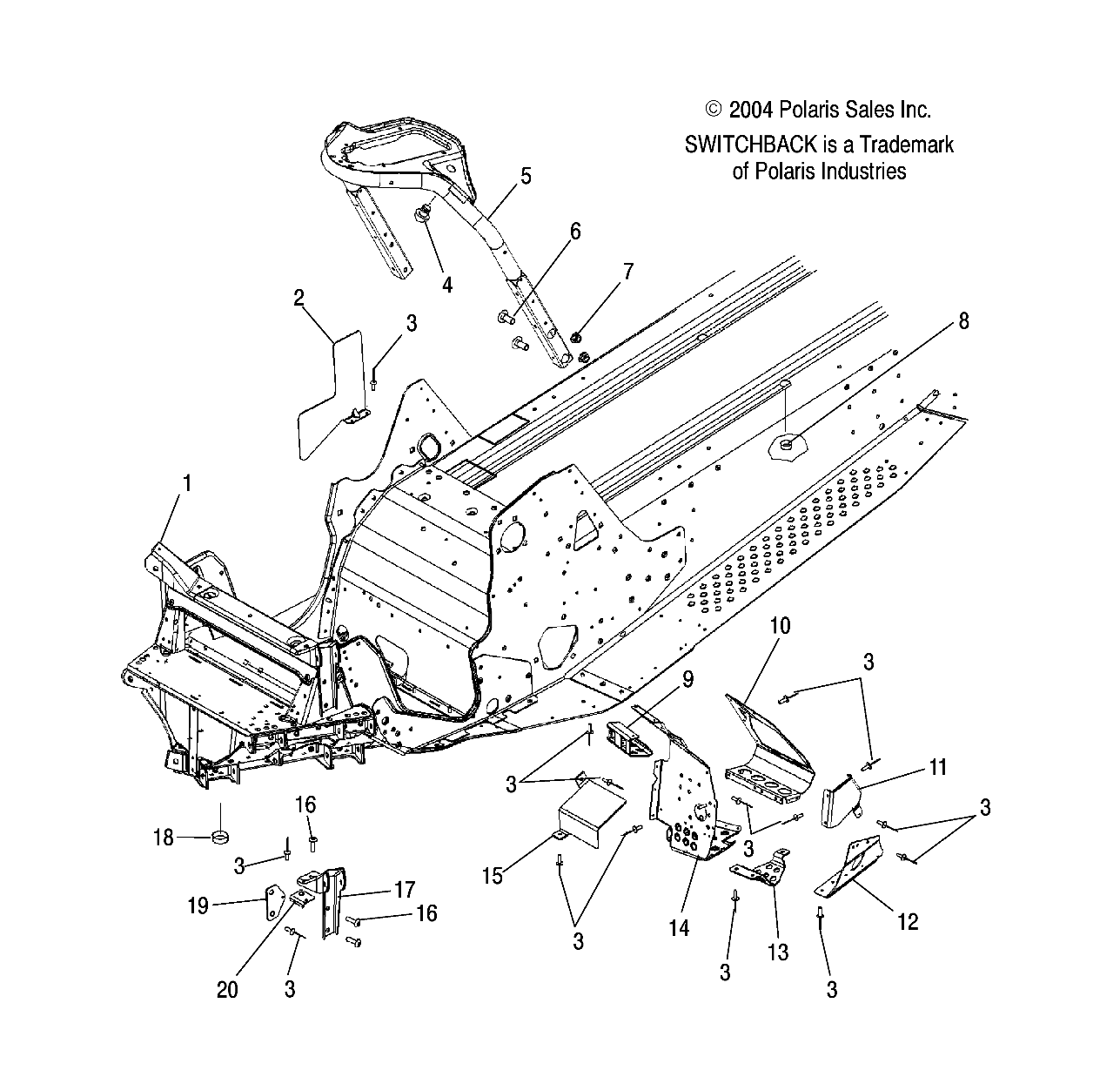 CHASSIS, FRONT - S05PS8DS (4999200869920086A03)