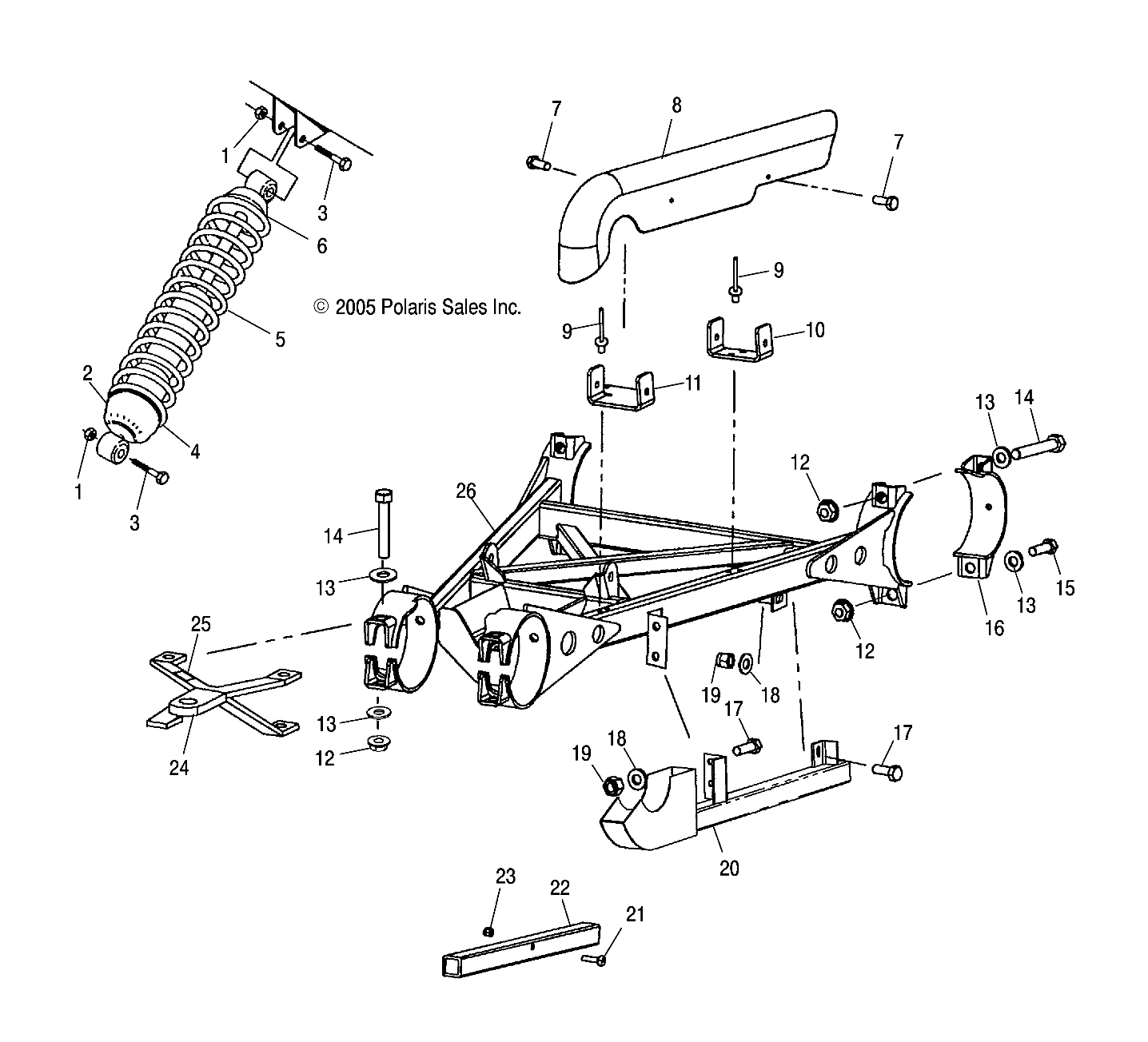 SWING ARM, REAR - A07CL50AA (4999201649920164C02)