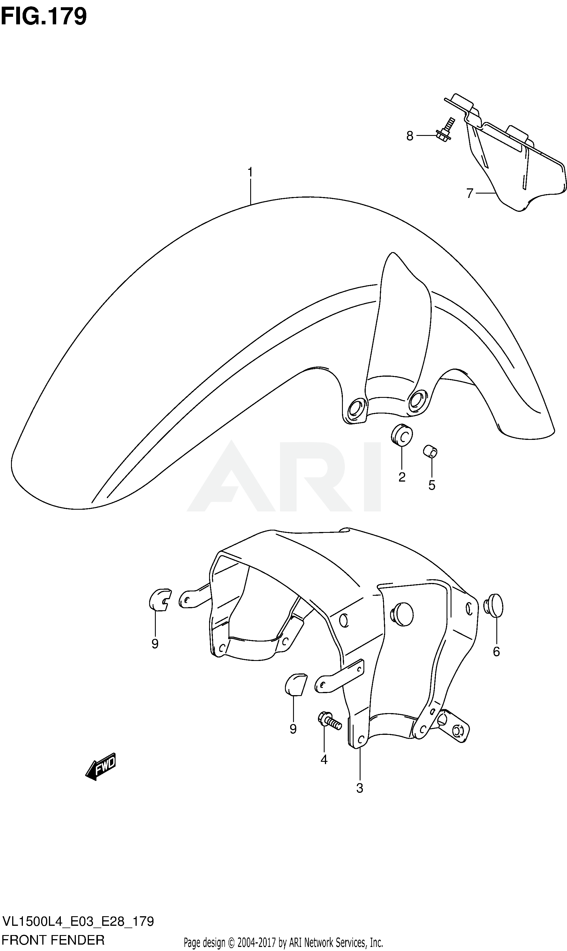 FRONT FENDER (VL1500L4 E03)