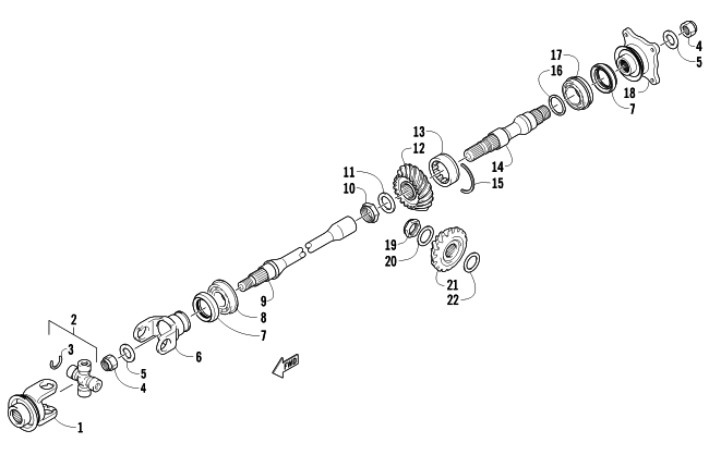 SECONDARY DRIVE ASSEMBLY