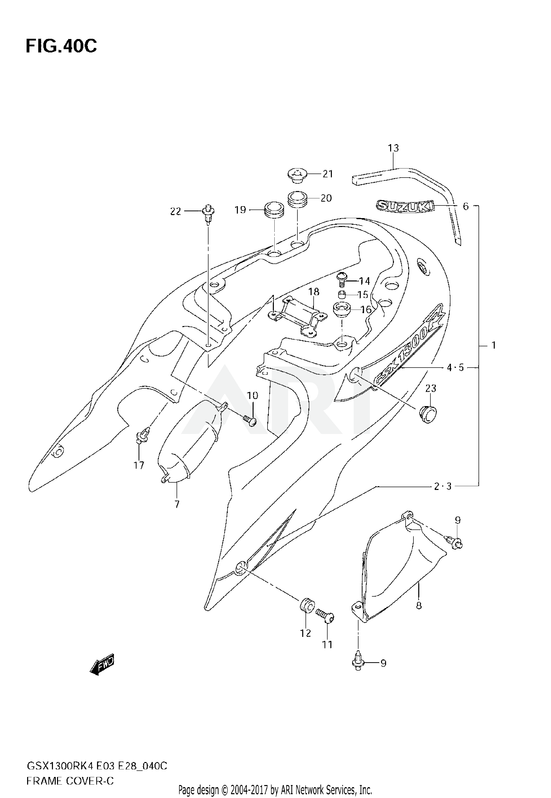 FRAME COVER (GSX1300RZK6)