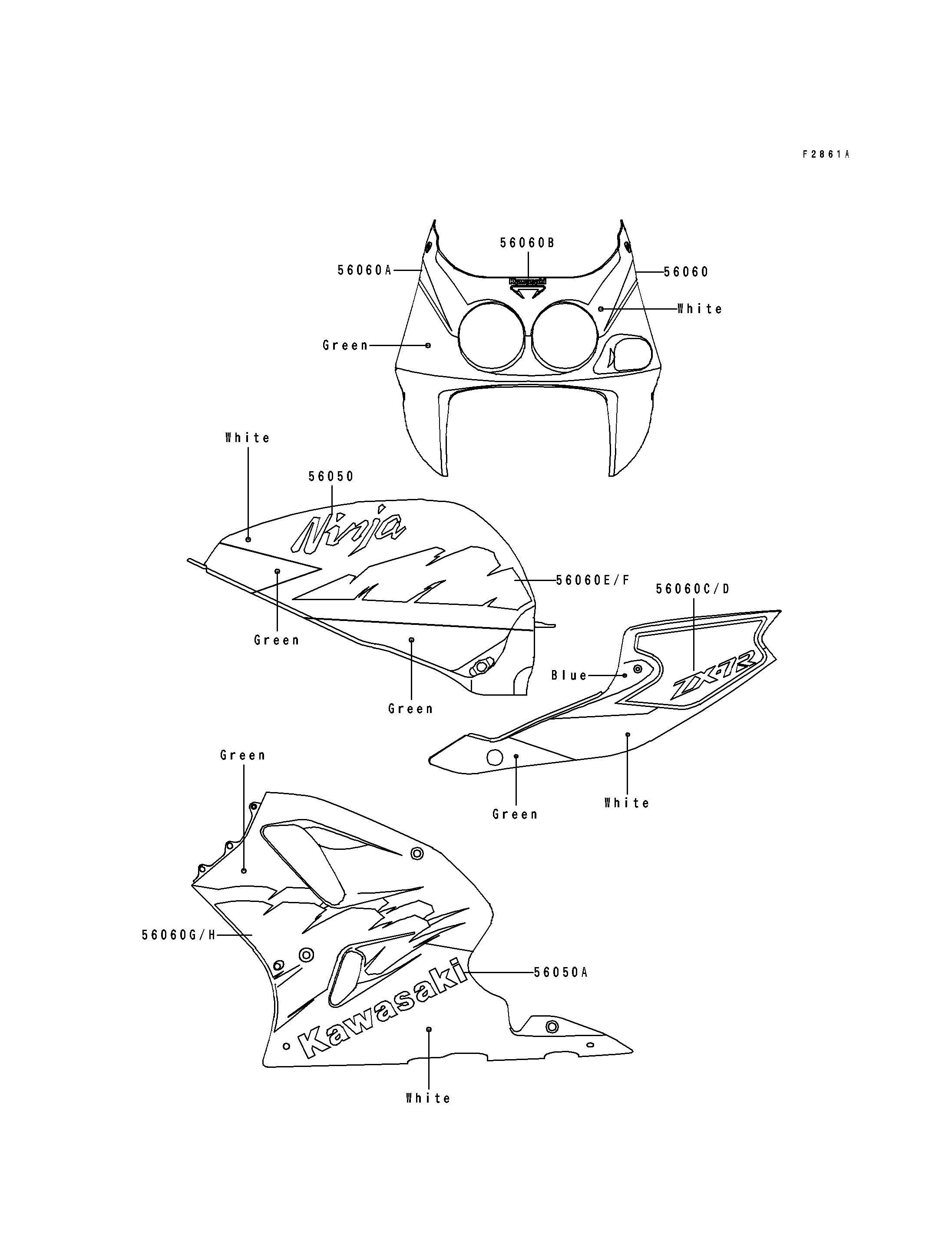 Decals(ZX750-M2)