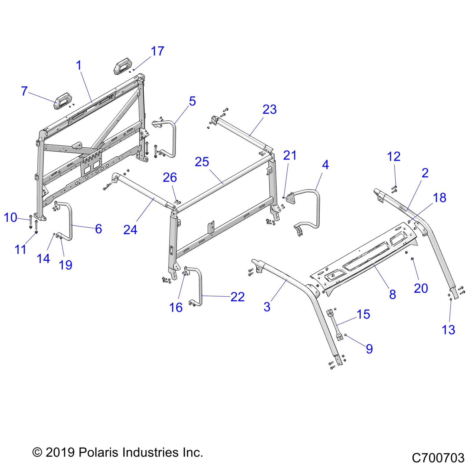 CHASSIS, CAB FRAME - R19RSU99A/B (C700703)
