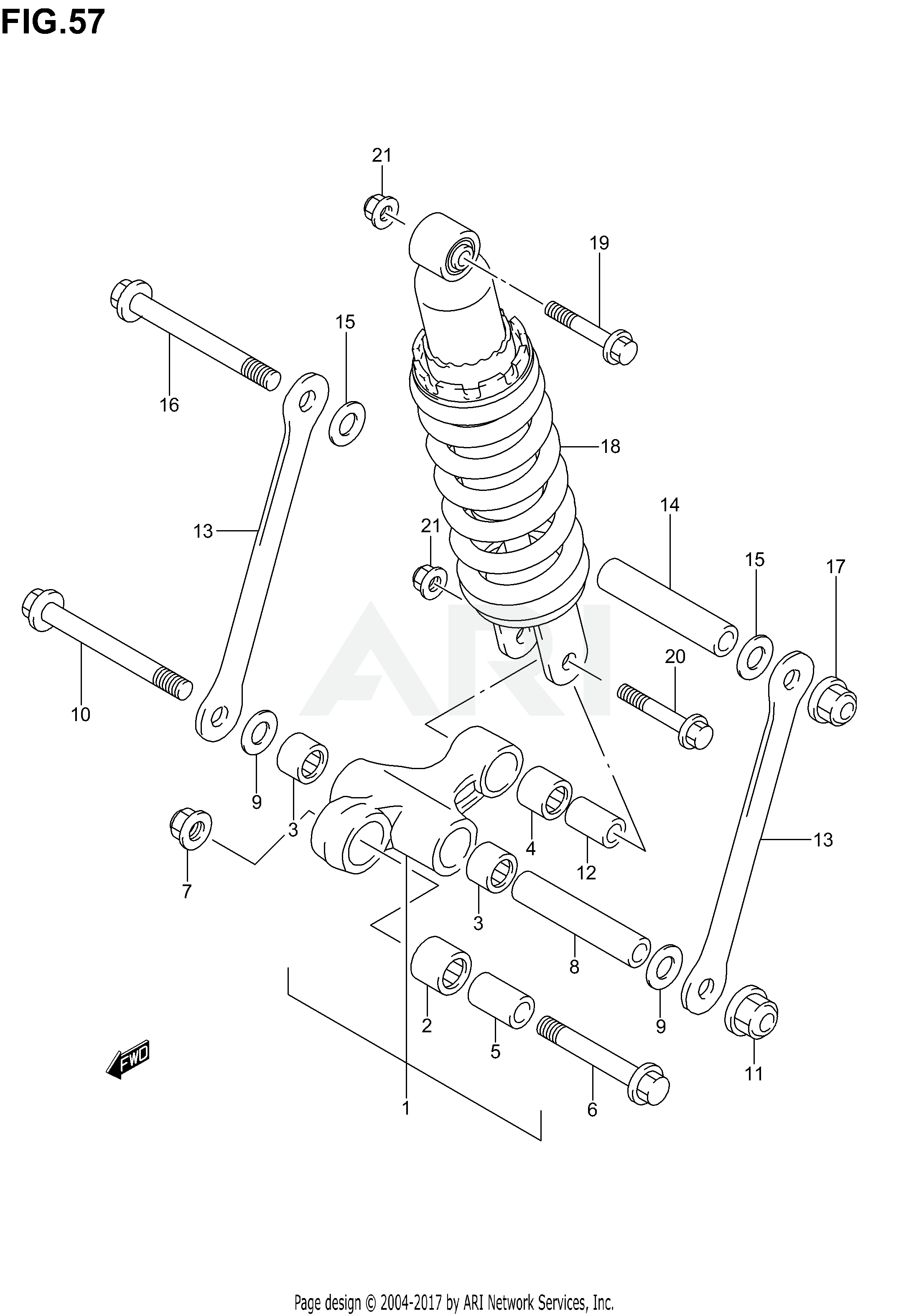 REAR CUSHION LEVER