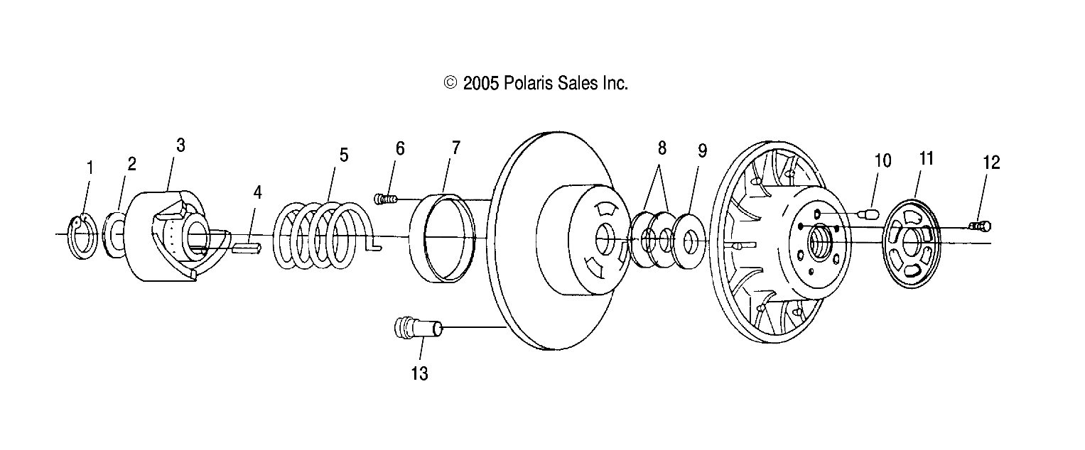 DRIVEN CLUTCH - S06SU4BS (4997559755B13)