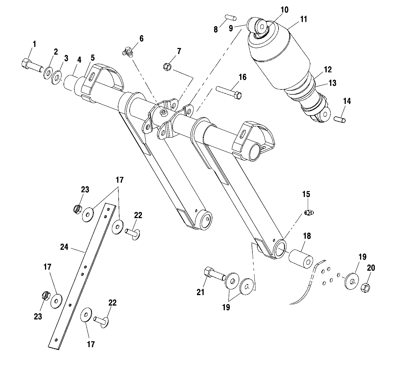 FRONT TORQUE ARM - S01NB4BS (4960876087B009)