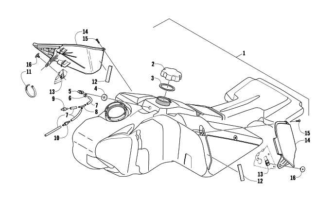 GAS TANK ASSEMBLY