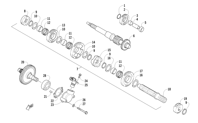 SECONDARY TRANSMISSION ASSEMBLY