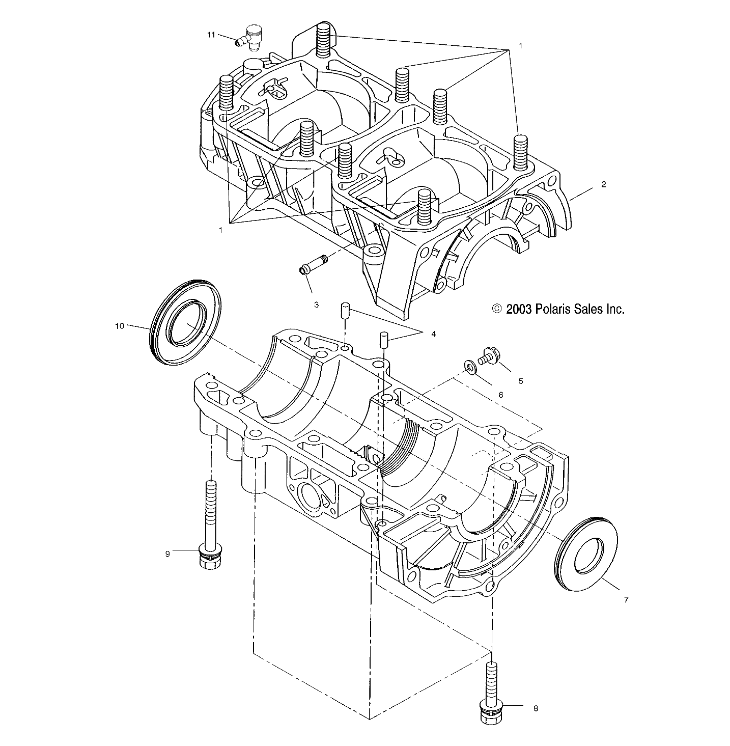 CRANKCASE - S04ND5BS (4988358835C05)