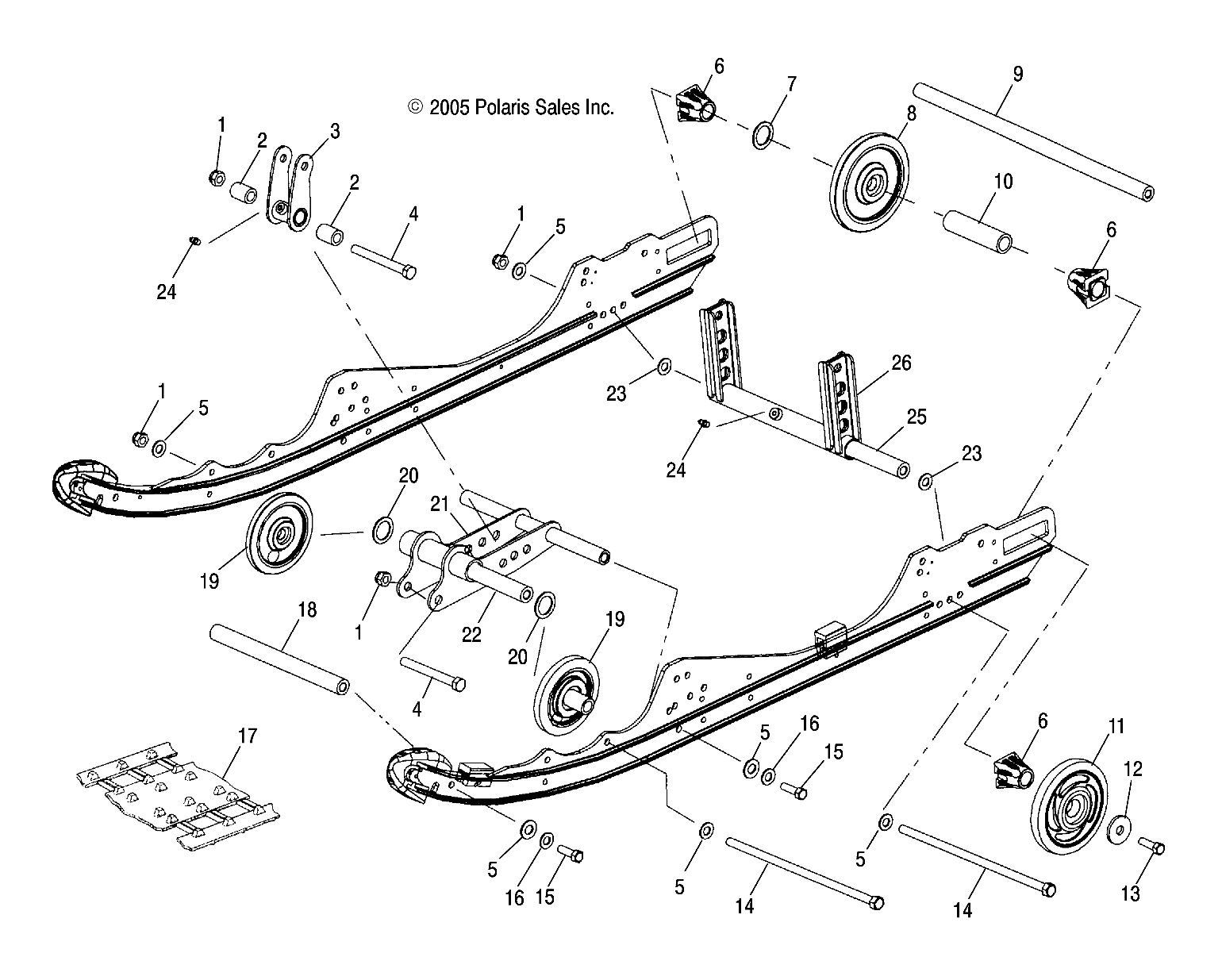 SUSPENSION, REAR - S07NP5CS/CE (4997259725B08)