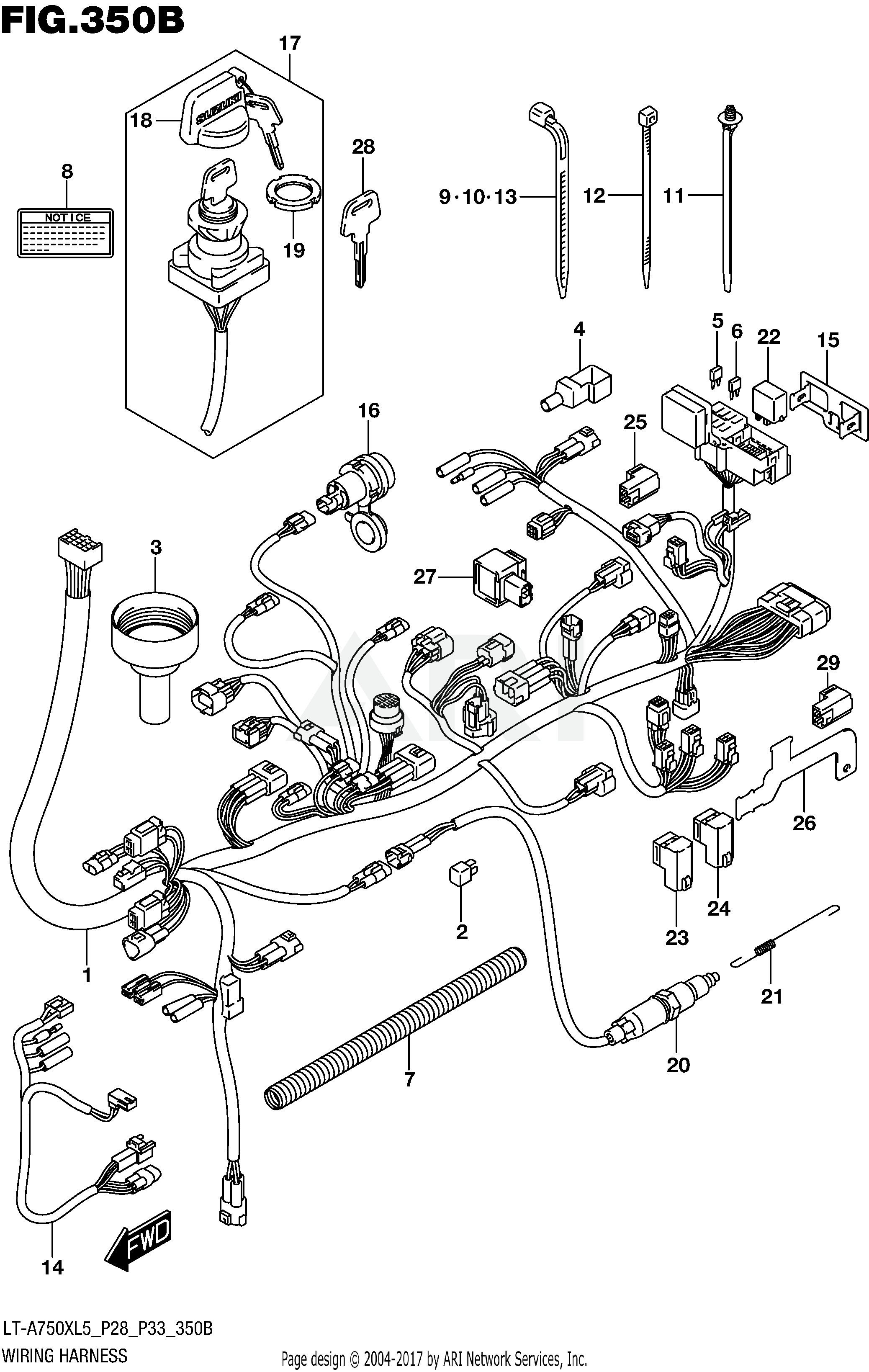 WIRING HARNESS (LT-A750XL5 P33)