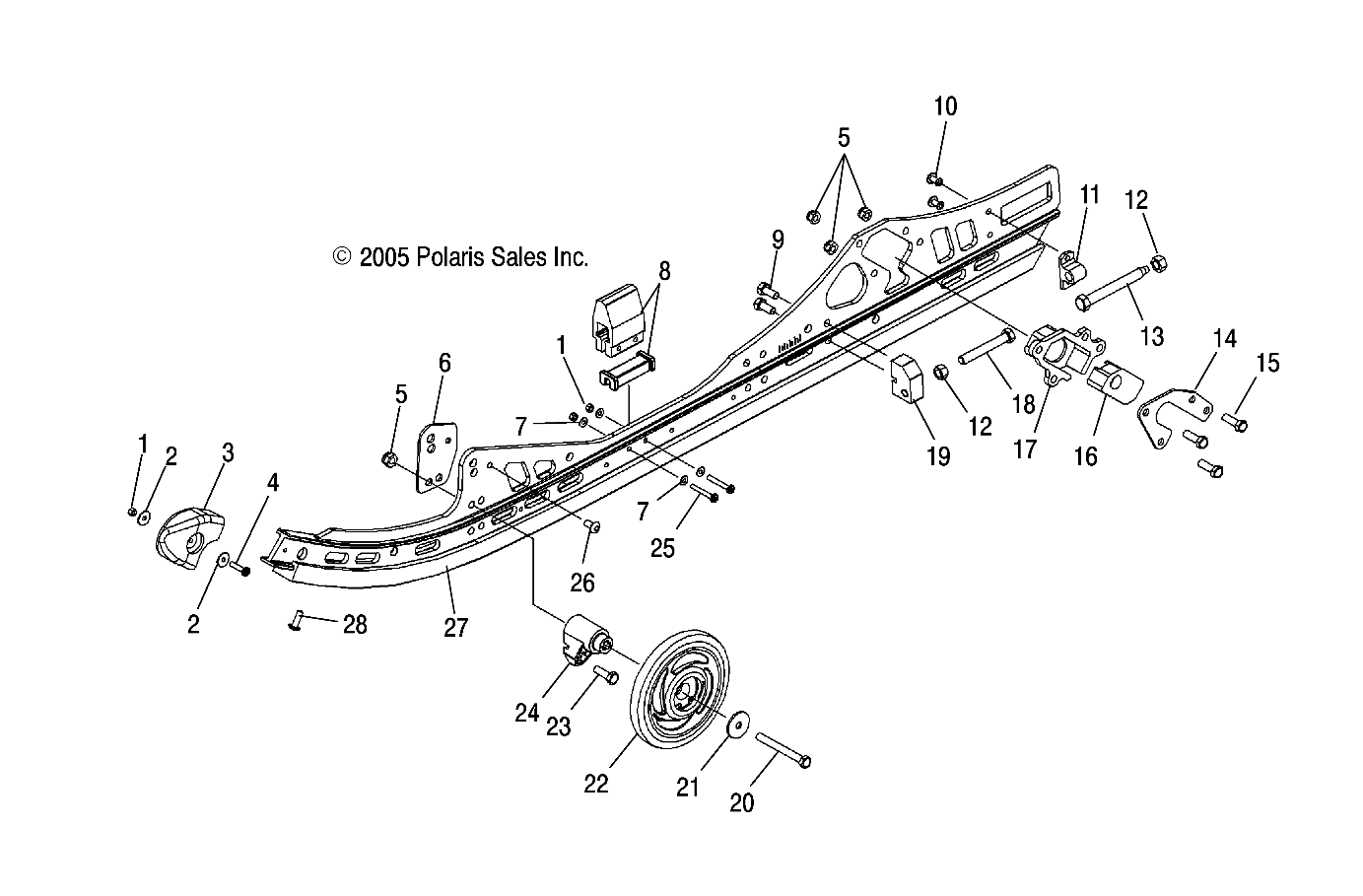 RAIL ASSEMBLY (M-10) - S06PD7ES/FS (4997339733B13)