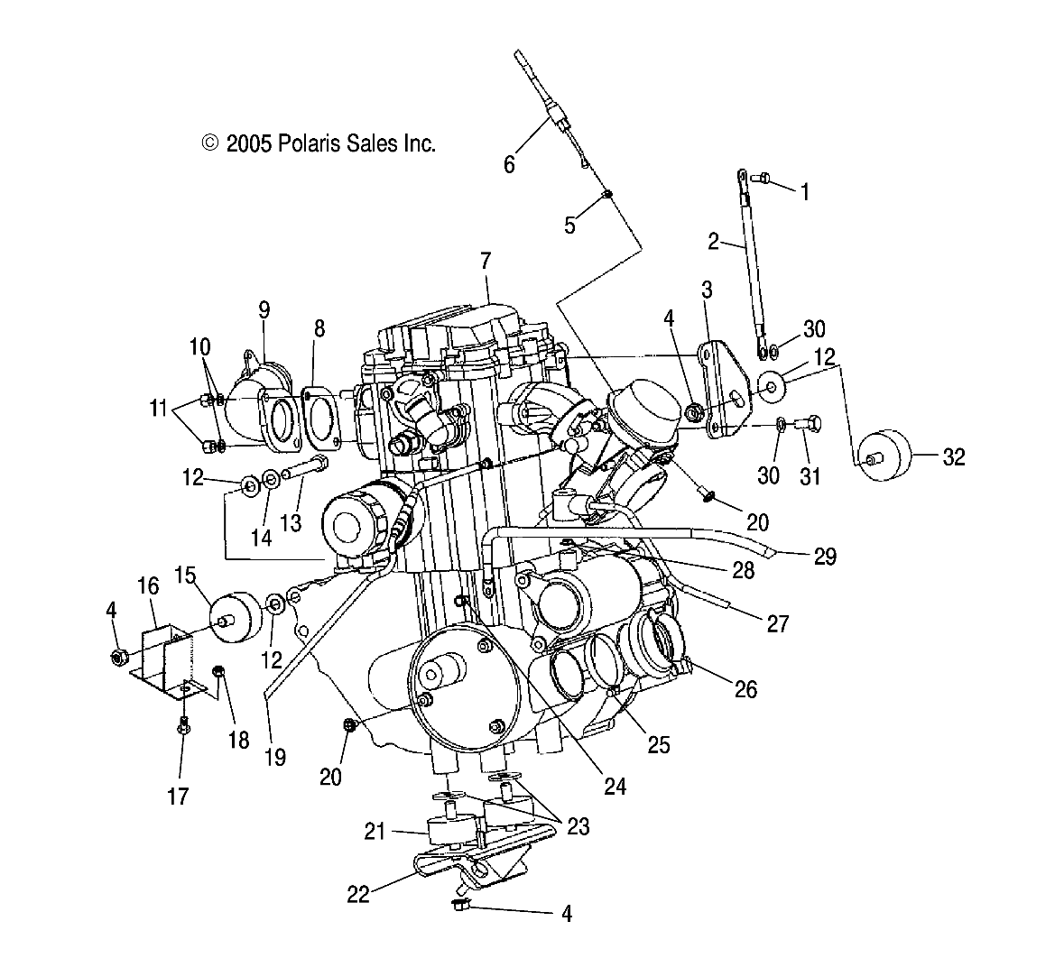 ENGINE MOUNTING - A06BG50AA/FA (4999201549920154A09)