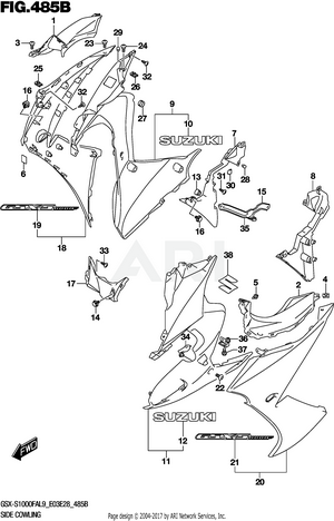 SIDE COWLING (GSX-S1000FAL9 E28)