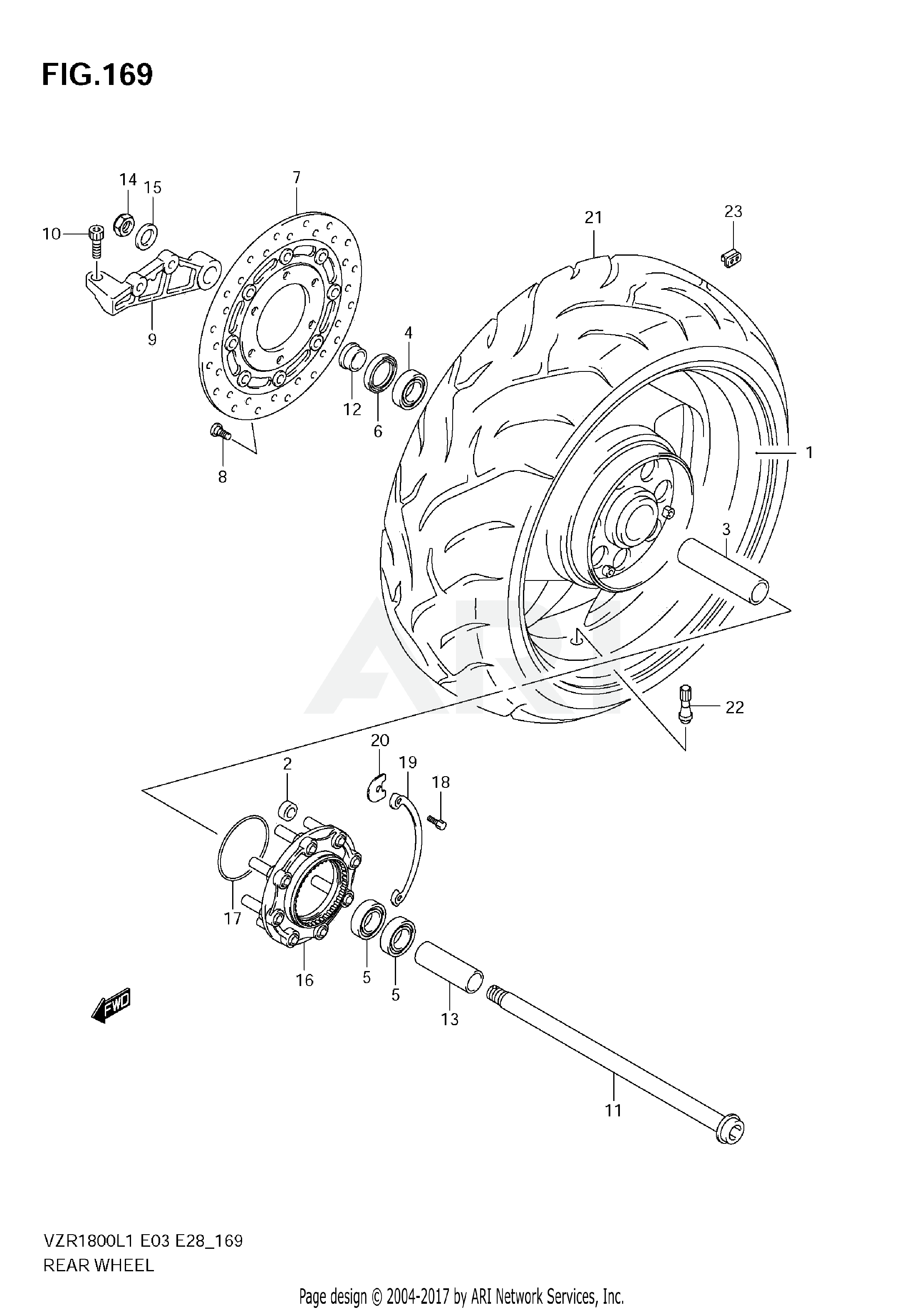 REAR WHEEL (VZR1800 L1 E28)