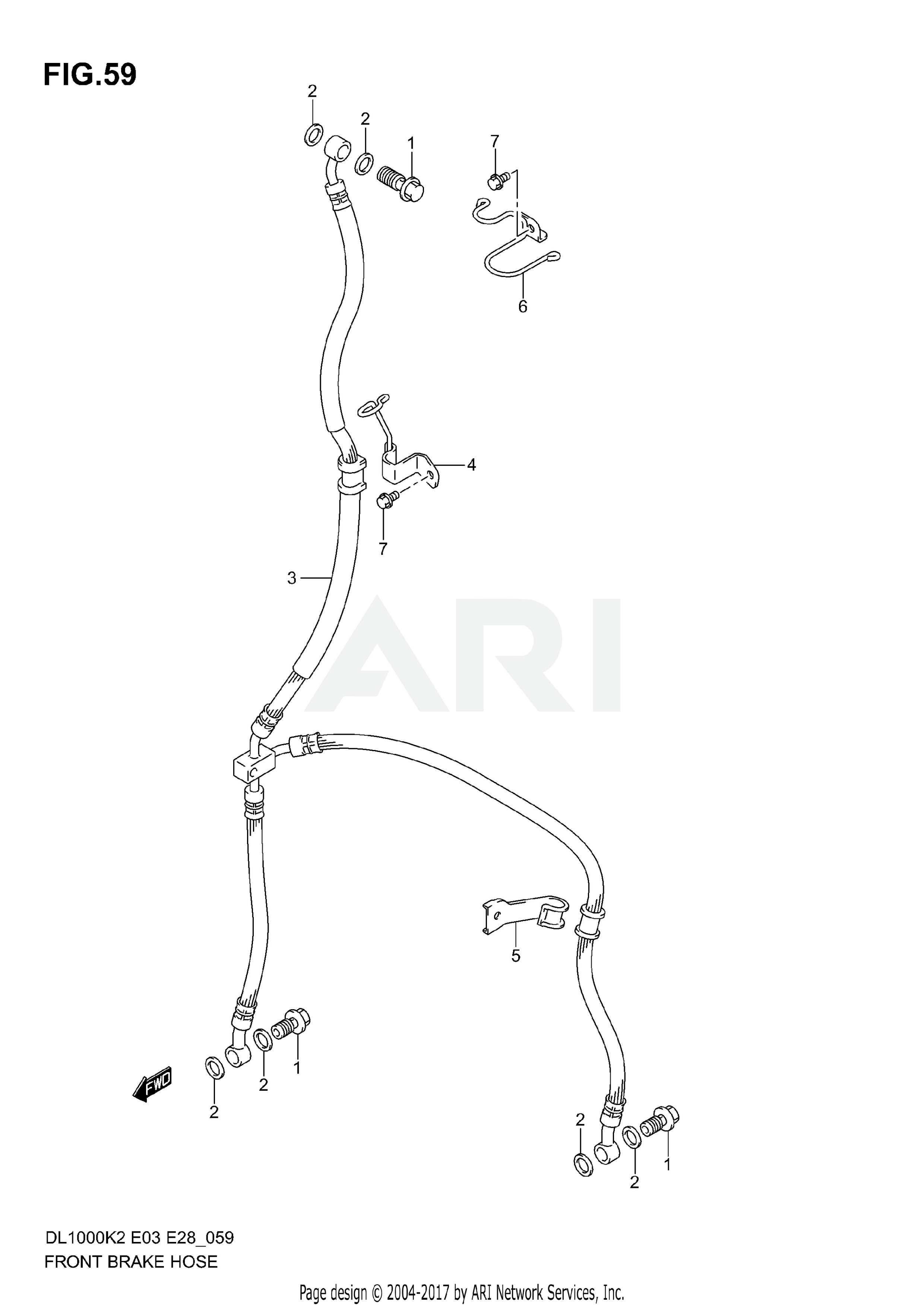 FRONT BRAKE HOSE