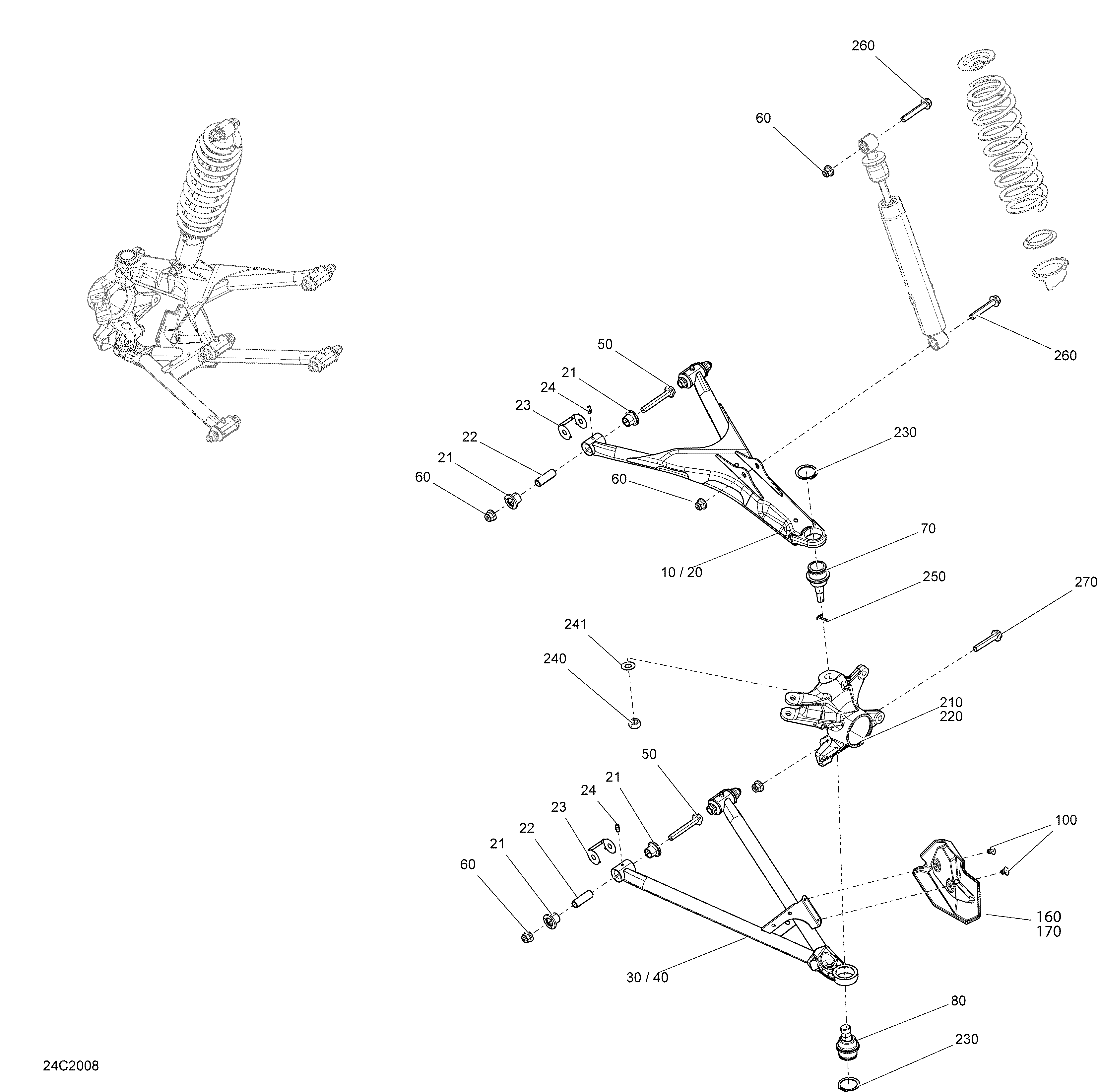 Suspension, Front - System - DPS - XT - BASE