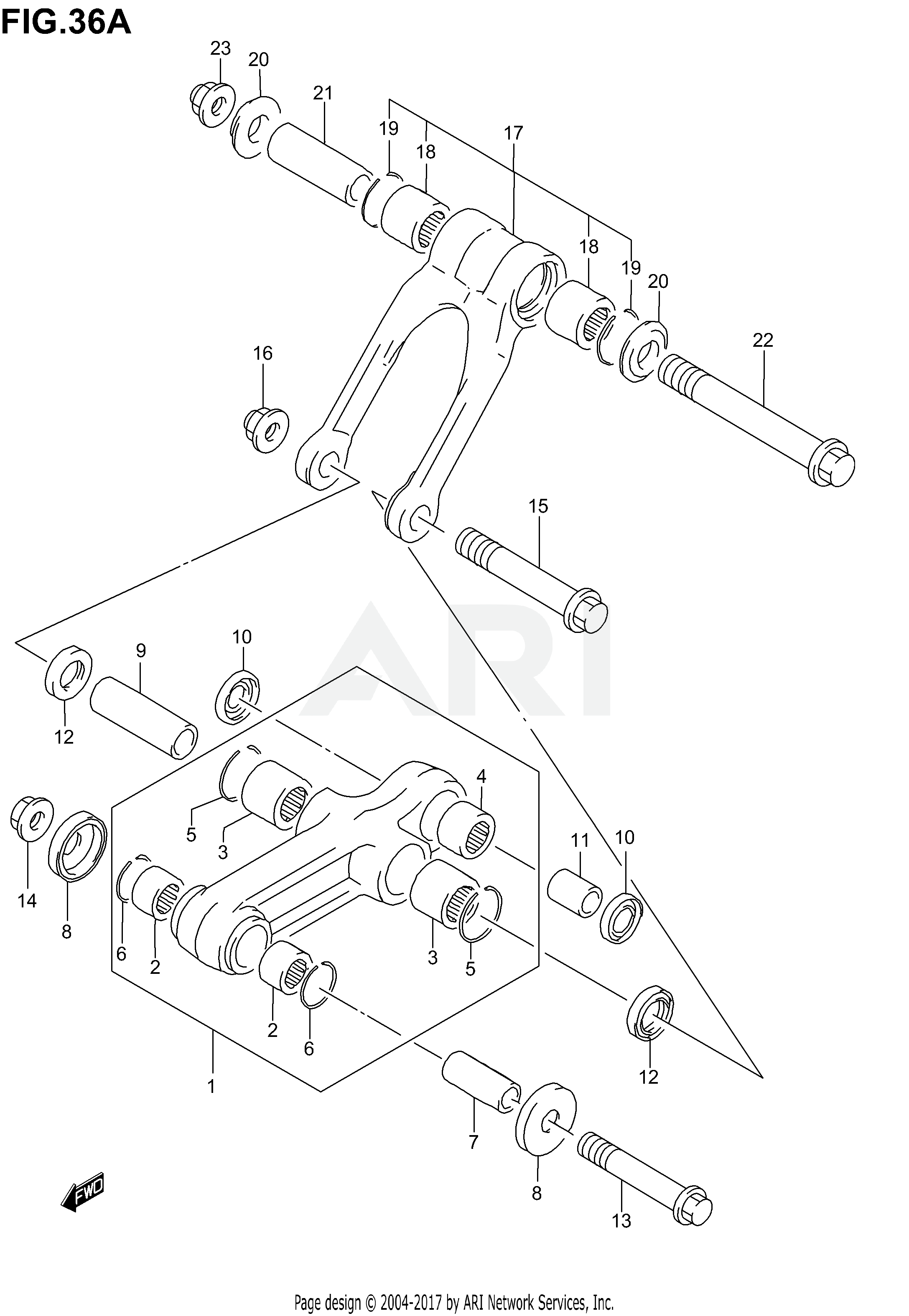 REAR CUSHION LEVER (MODEL K4/K5/K6)