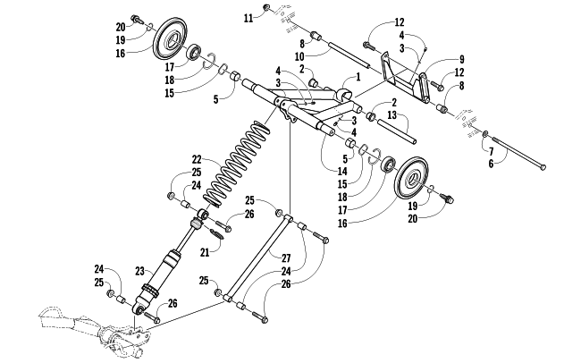 REAR SUSPENSION REAR ARM ASSEMBLY