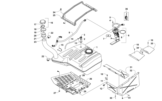 GAS TANK ASSEMBLY