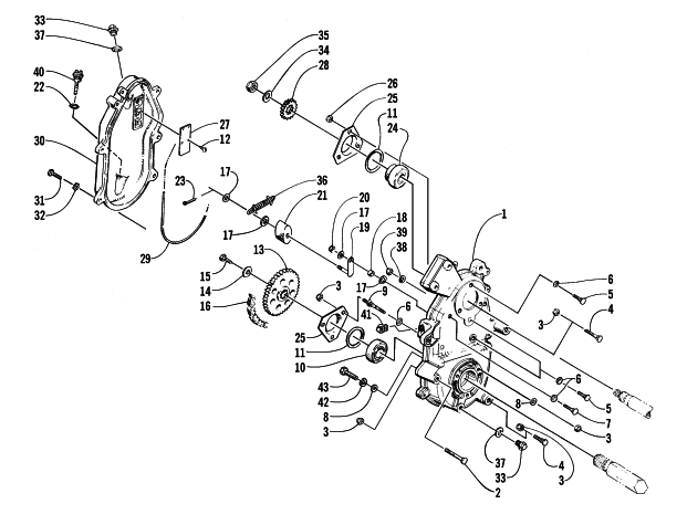 DRIVE/DROPCASE ASSEMBLY