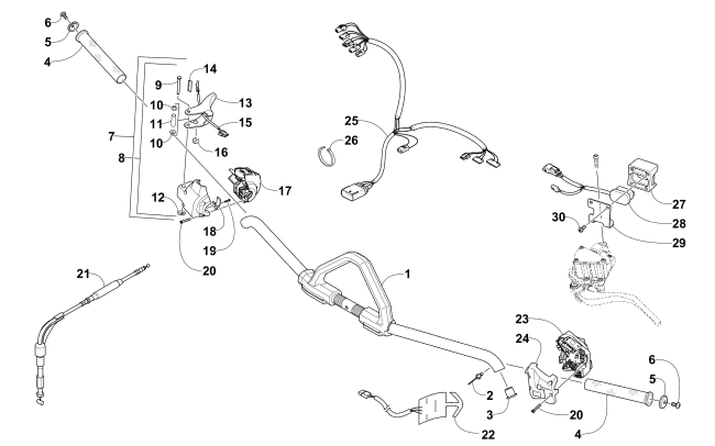 HANDLEBAR AND CONTROLS