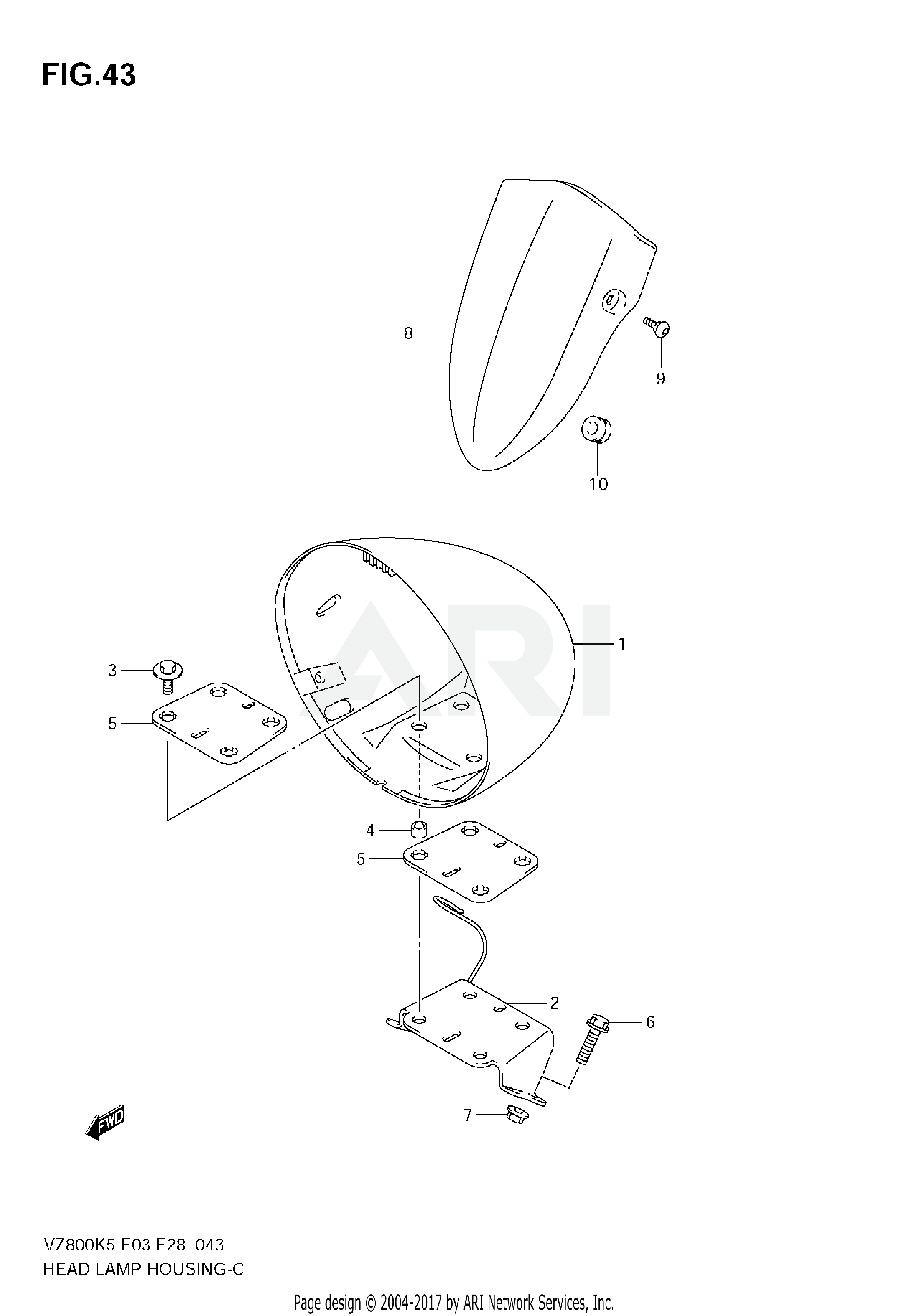 HEADLAMP HOUSING