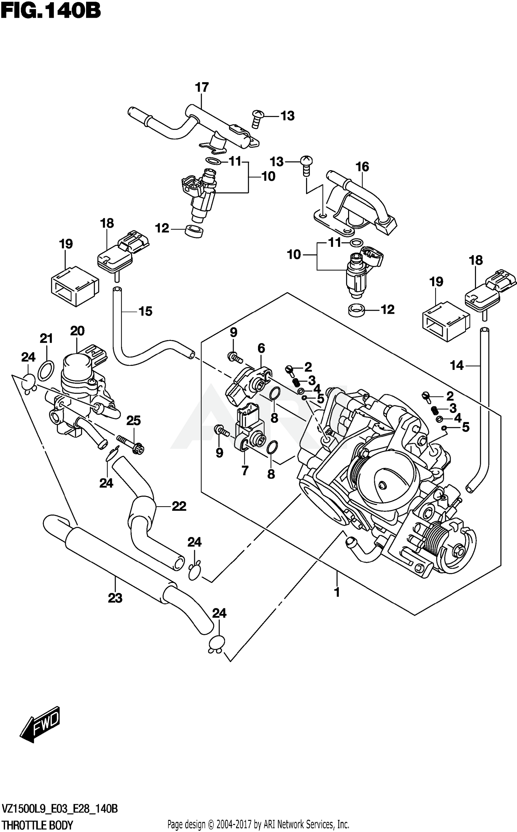 THROTTLE BODY (E28)