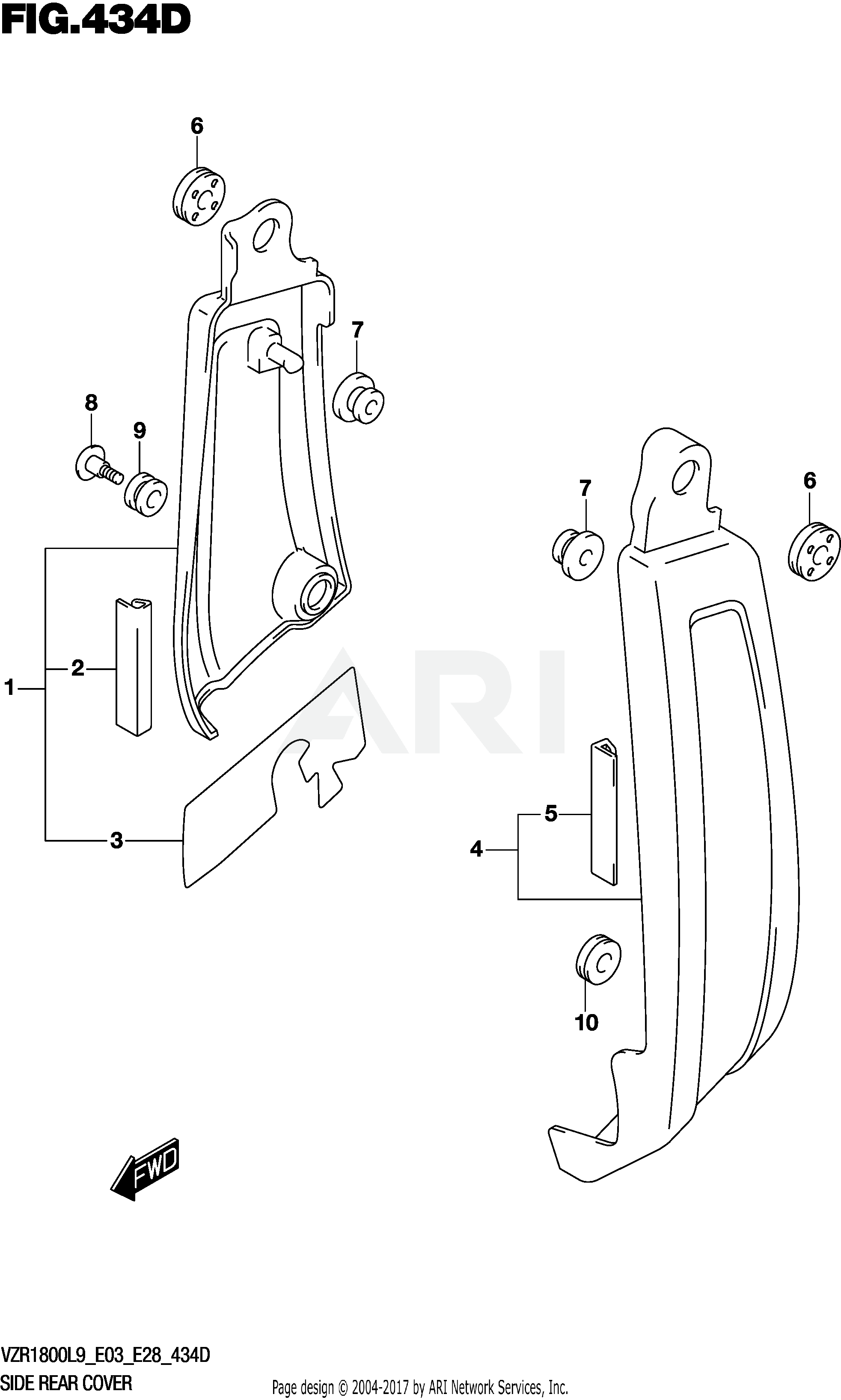 SIDE REAR COVER (VZR1800BZL9 E33)