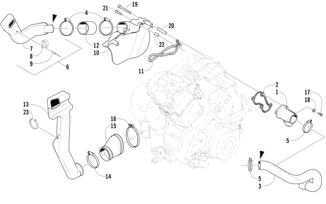 CASE/BELT COOLING ASSEMBLY