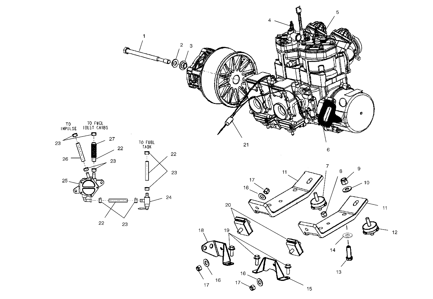 ENGINE MOUNTING - S03ND5CS (4977947794C06)