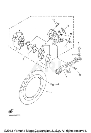 REAR BRAKE CALIPER