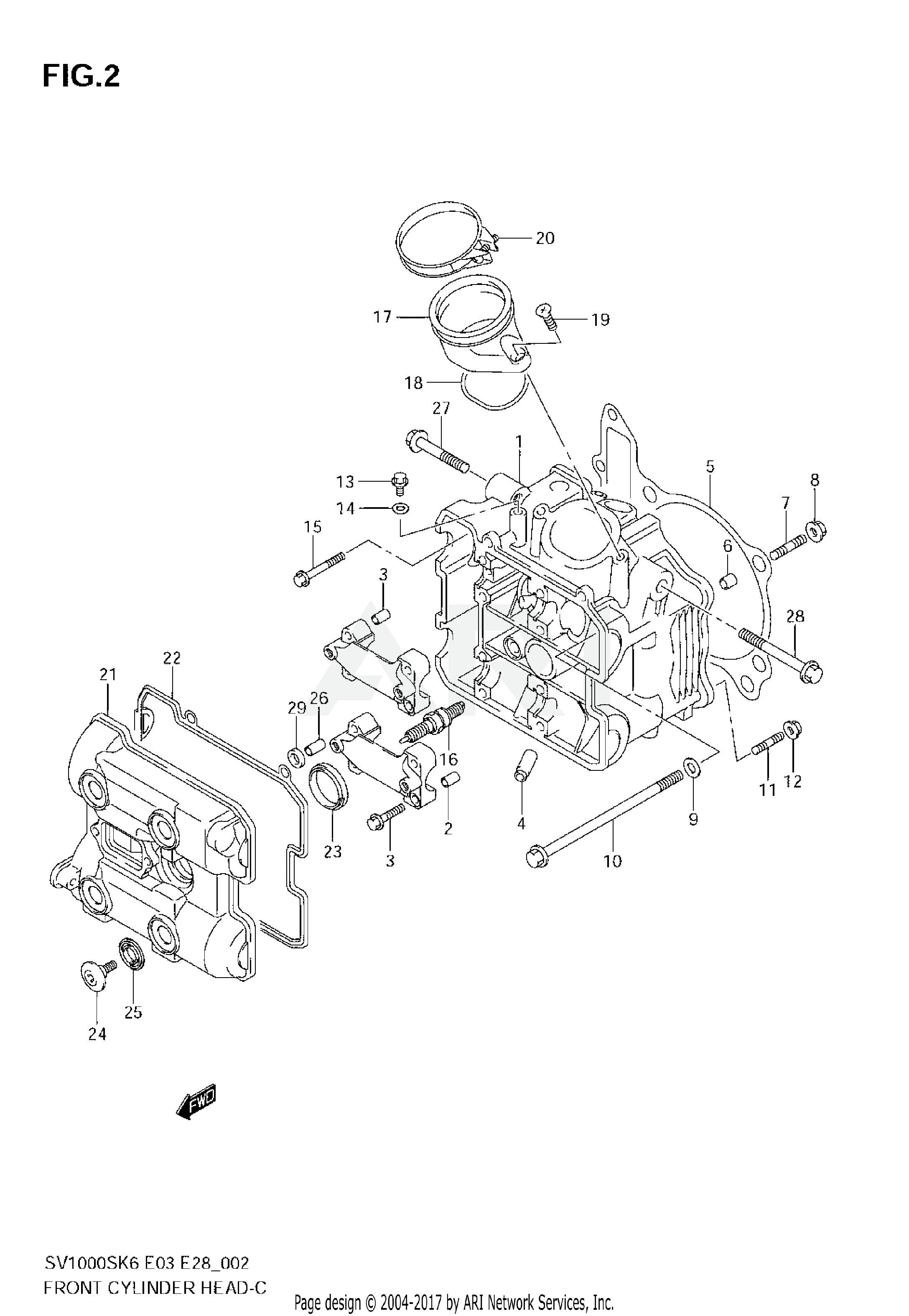 FRONT CYLINDER HEAD