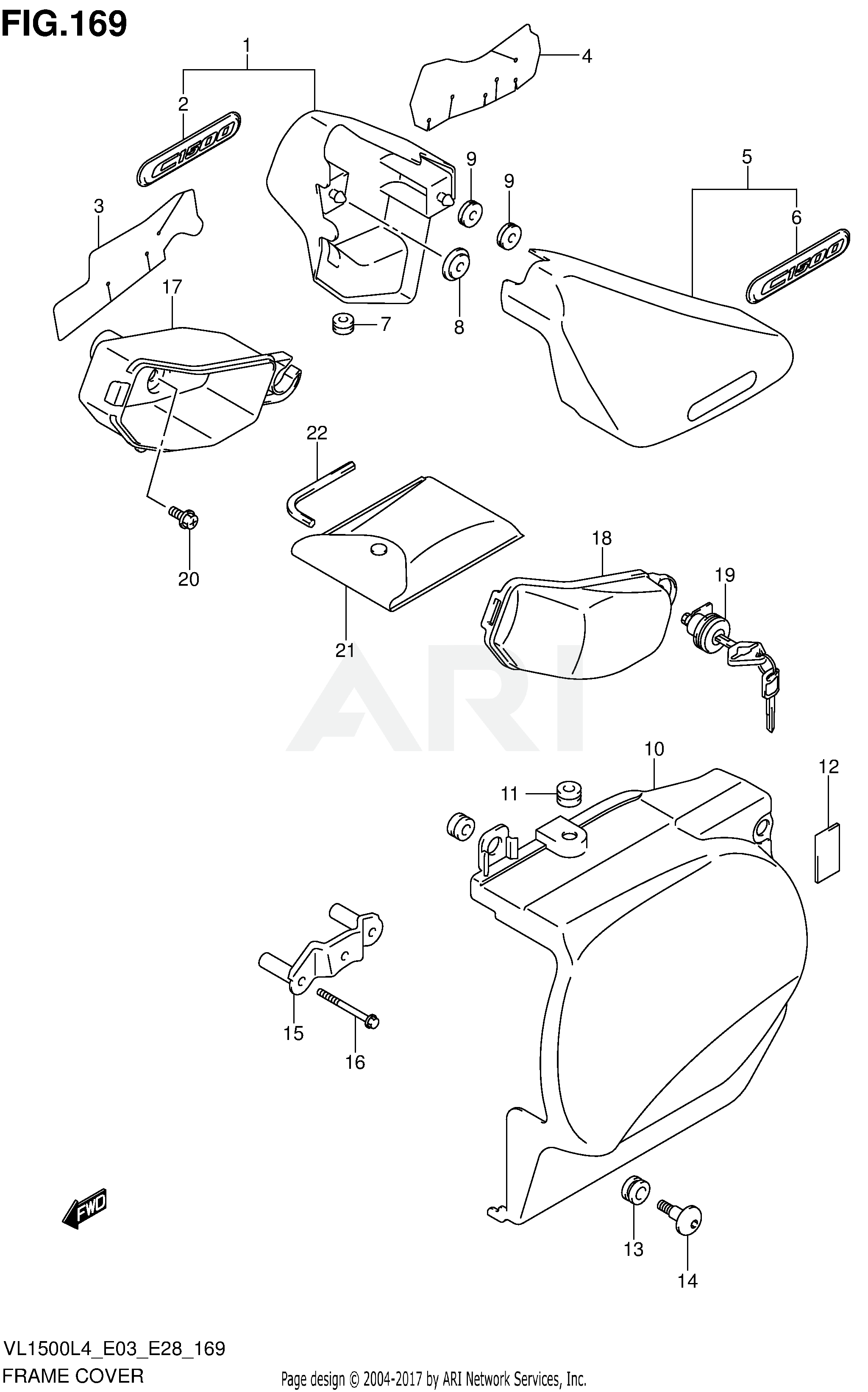 FRAME COVER (VL1500BL4 E03)