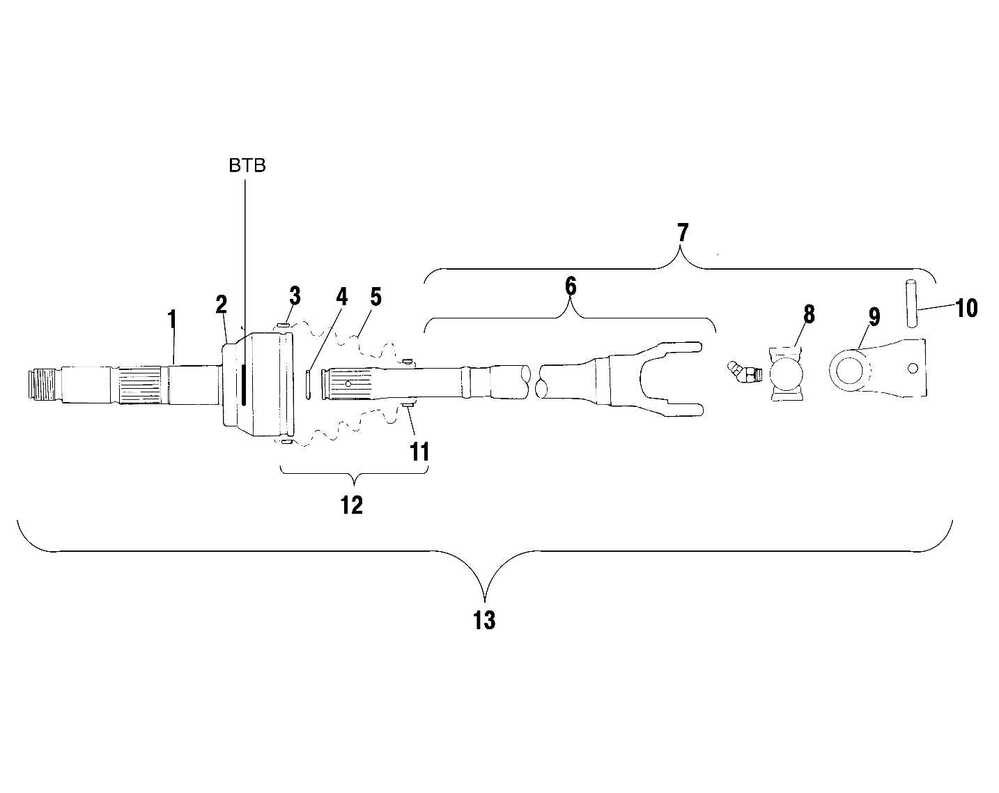 CV JOINT - BTB - A00CH50AA (4954805480B005)