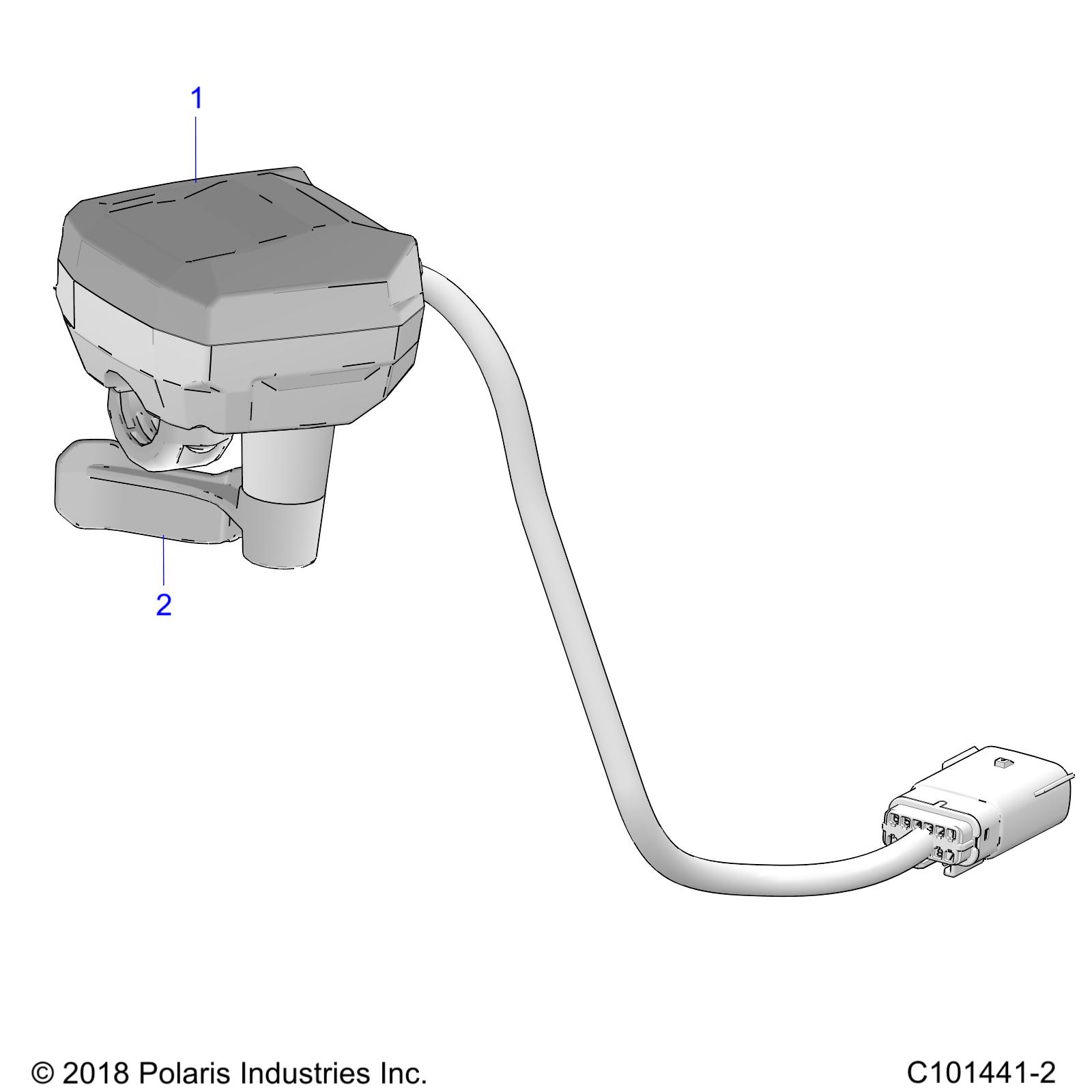 STEERING, CONTROLS, THROTTLE ASM. - A20SGE95AK (C101441-2)