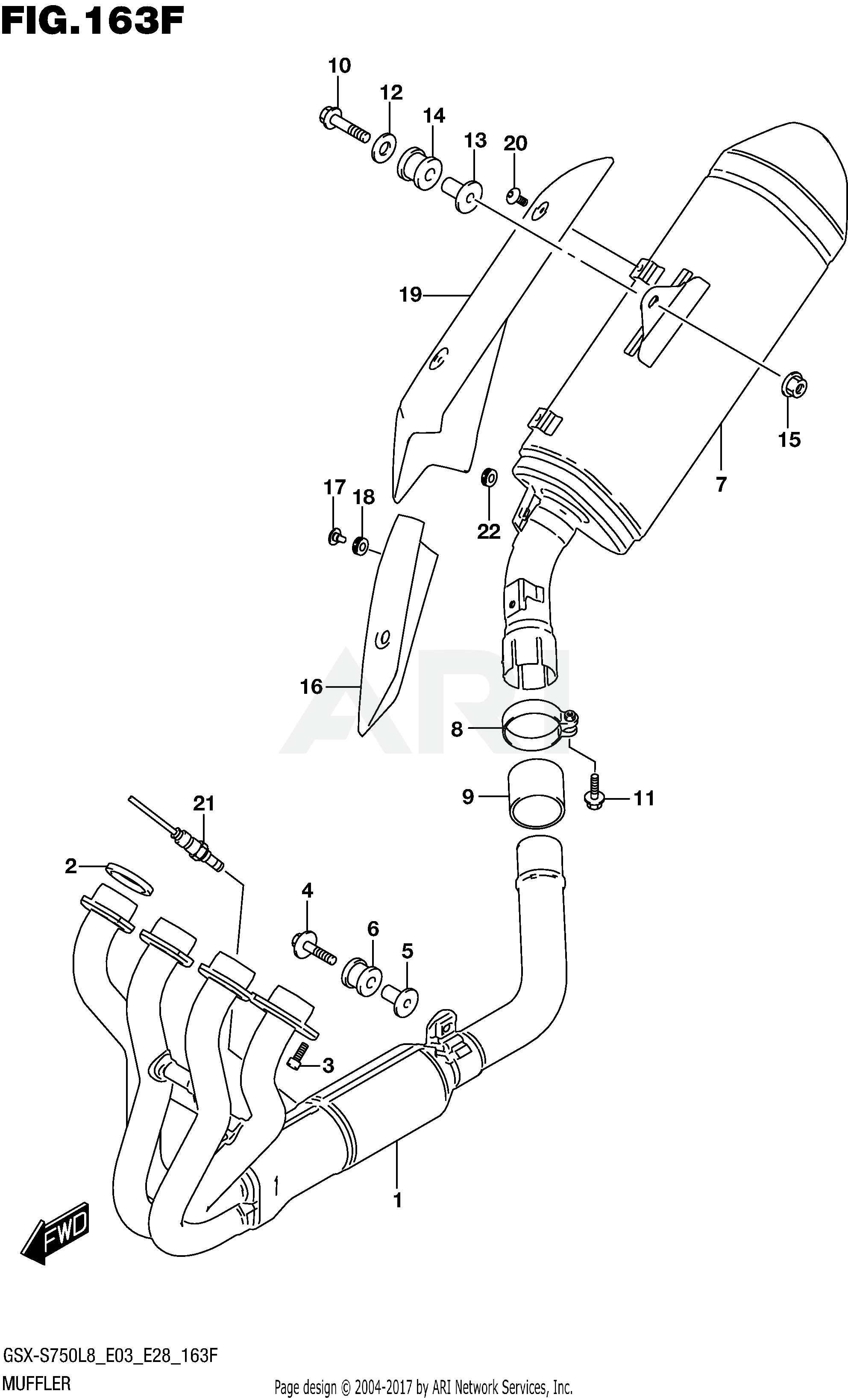 MUFFLER (GSX-S750AL8 E33)