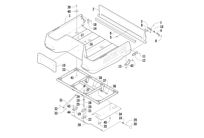 CARGO BOX AND TILT FRAME ASSEMBLY