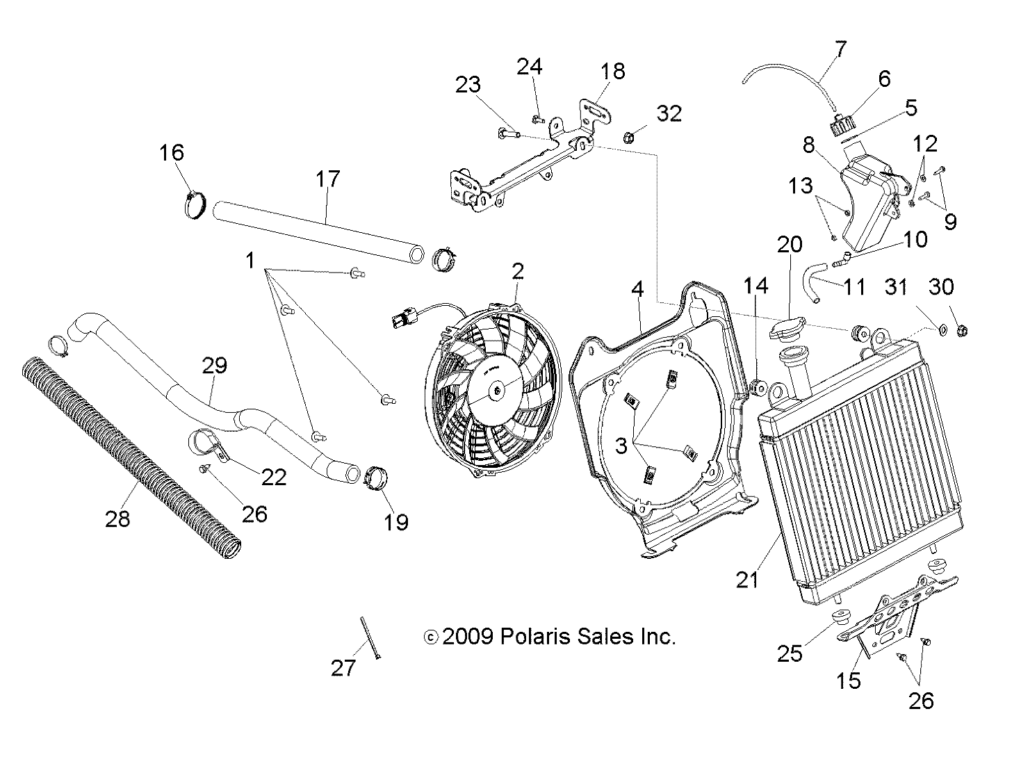 ENGINE, COOLING SYSTEM - A11NG50FA (49ATVCOOL10SCRAM)