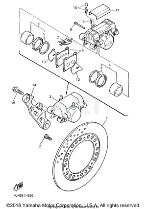 REAR BRAKE CALIPER