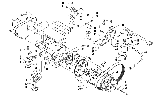 ENGINE AND RELATED PARTS