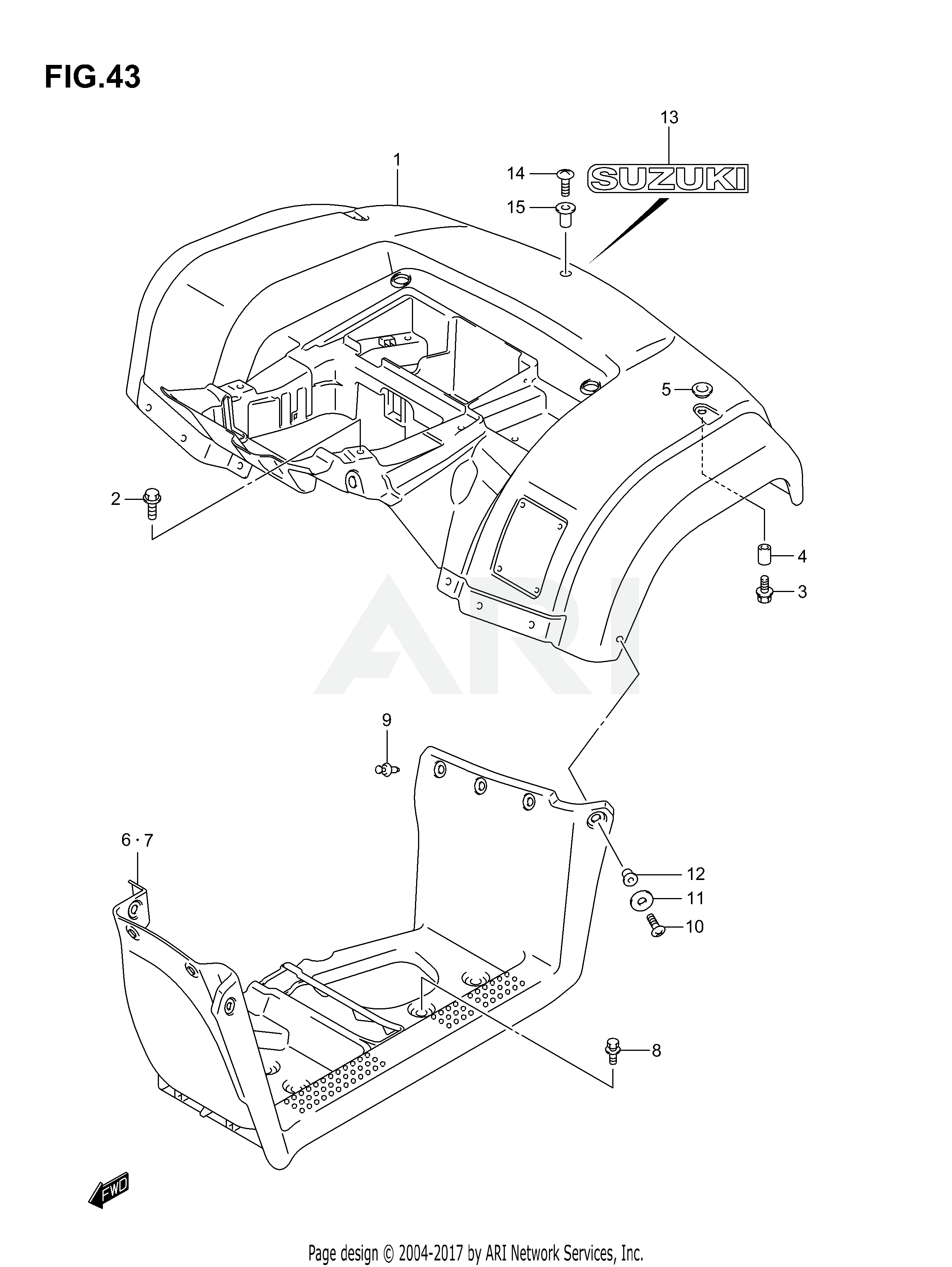 REAR FENDER (MODEL K3)