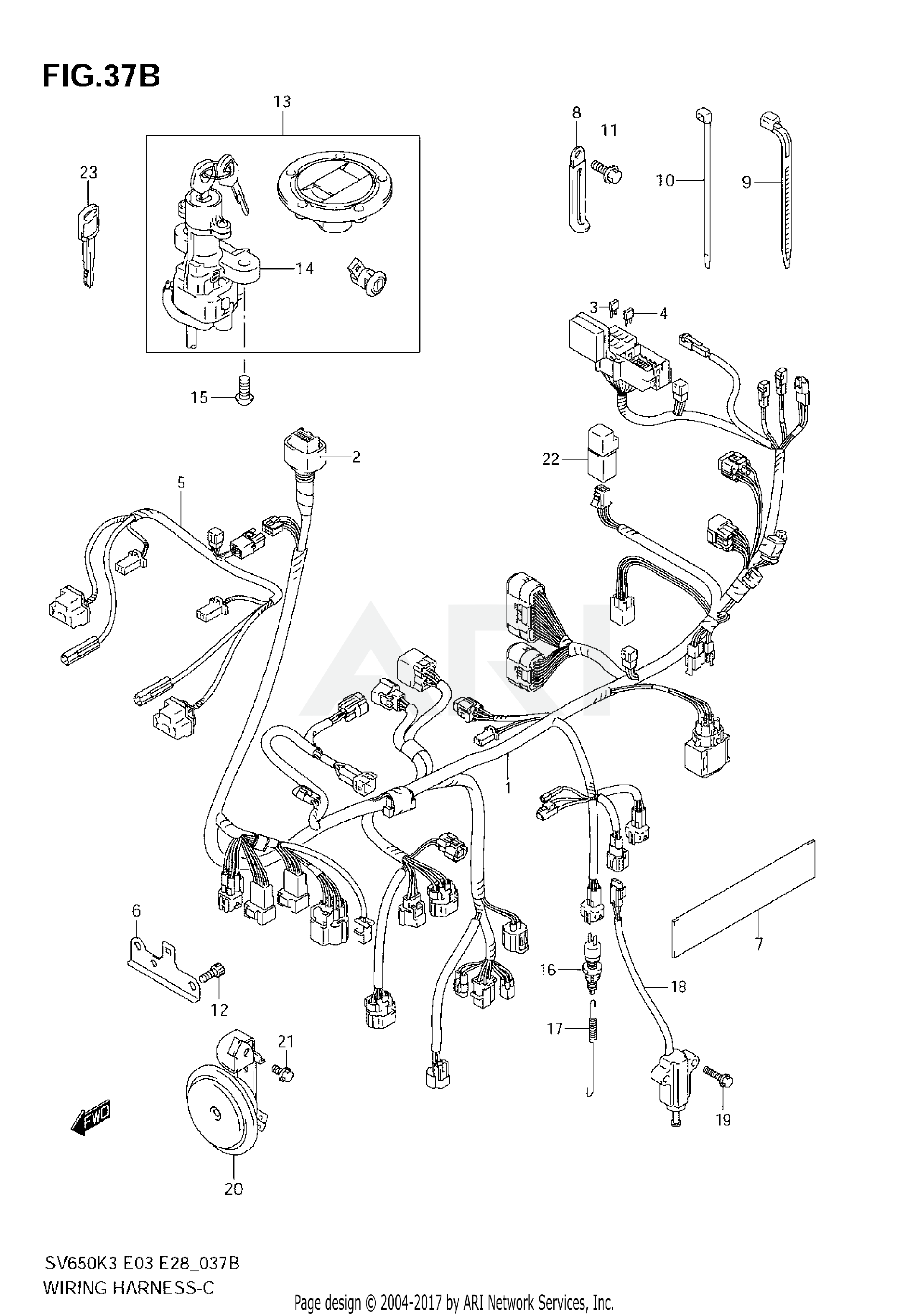 WIRING HARNESS (SV650SK7)