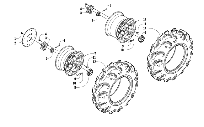 WHEEL AND TIRE ASSEMBLY