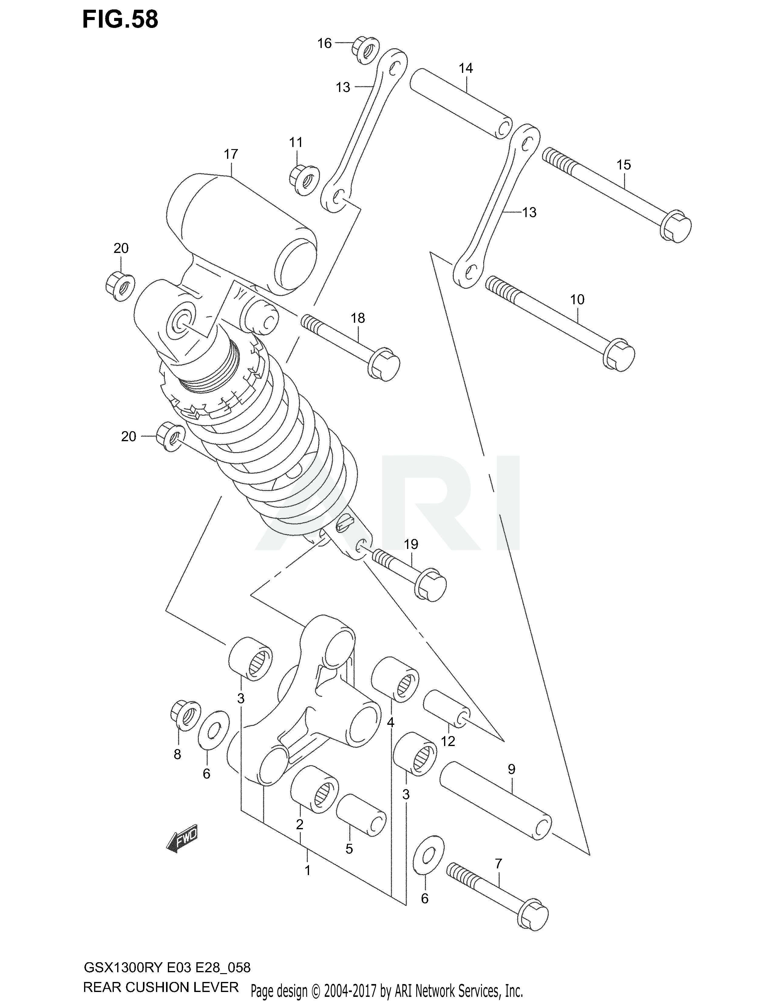 REAR CUSHION LEVER