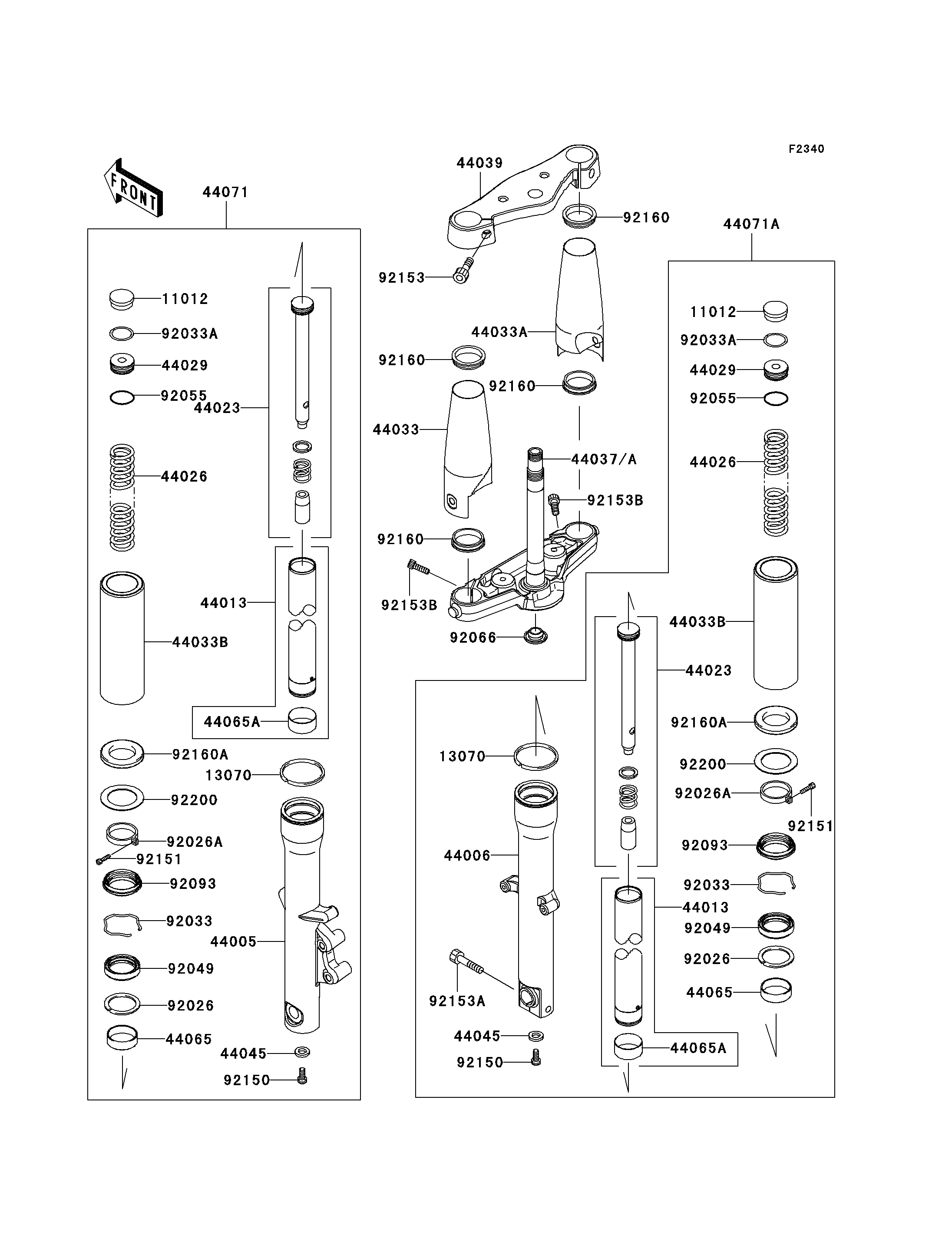 Front Fork(-JKAVN2D1 7A010827)