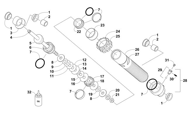 FRONT SUSPENSION SHOCK ABSORBER