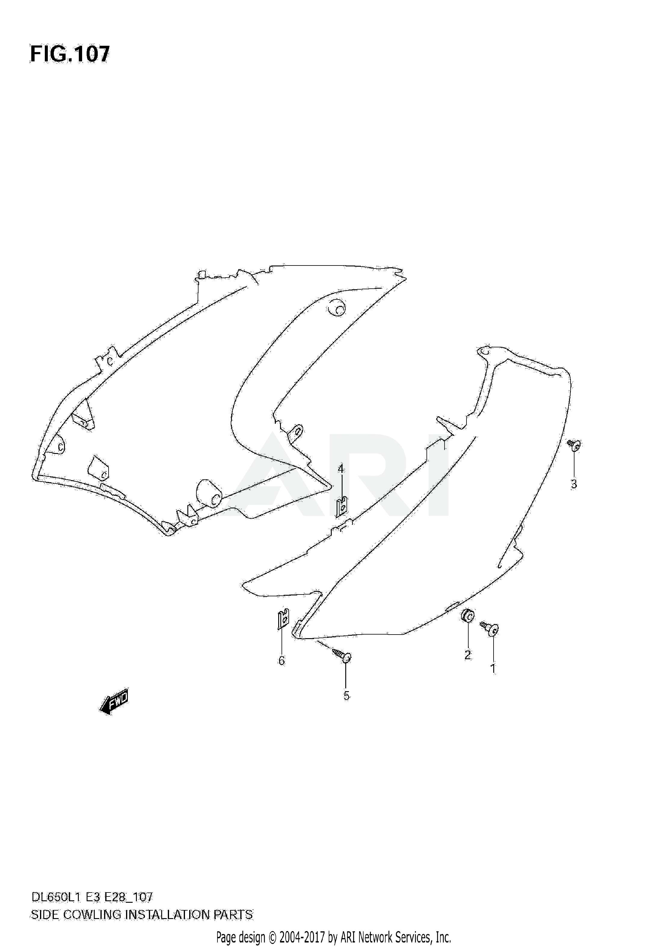 SIDE COWLING INSTALLATION PARTS