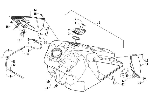 GAS TANK ASSEMBLY