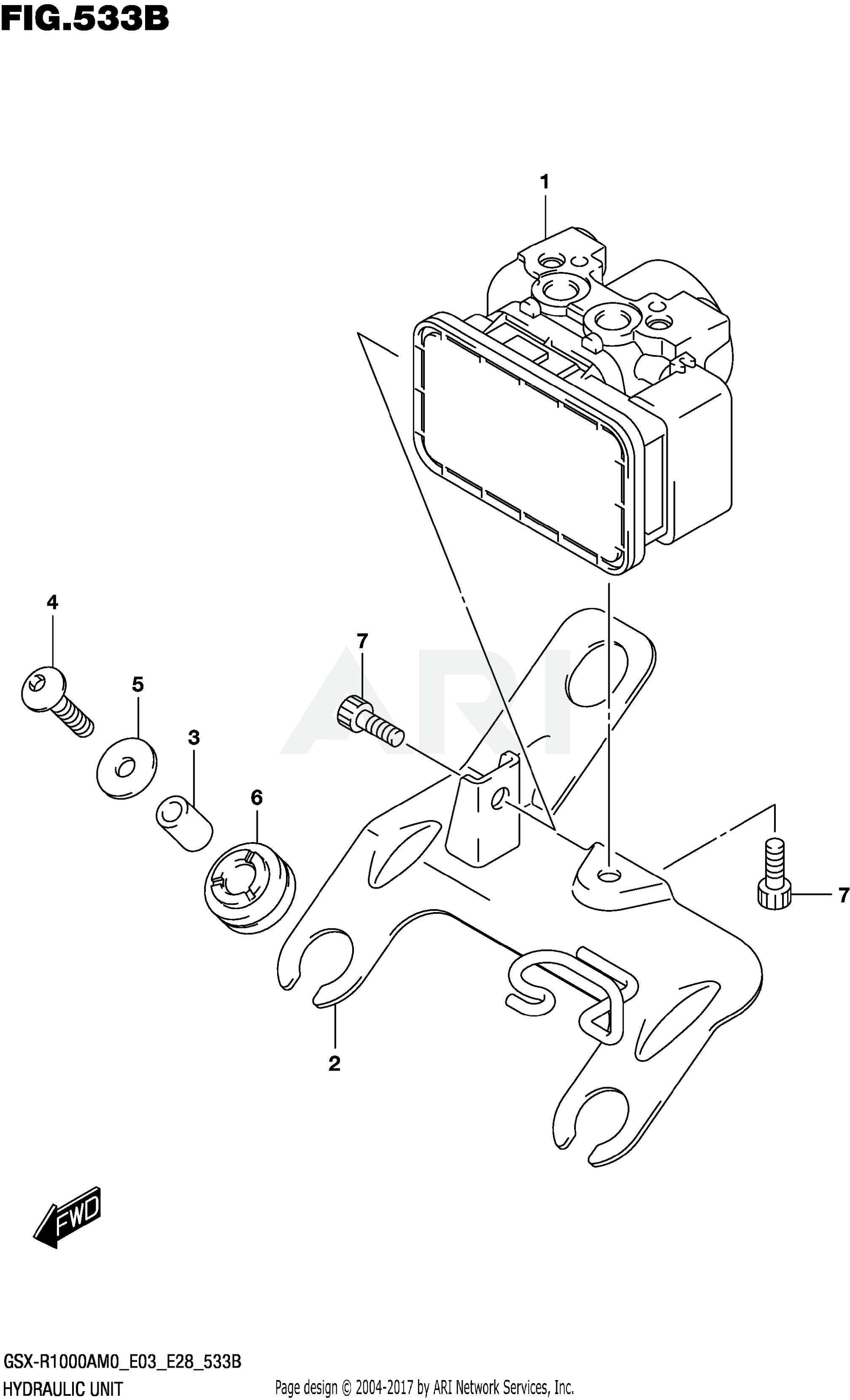 HYDRAULIC UNIT (GSX-R1000RA,GSX-R1000RZA)